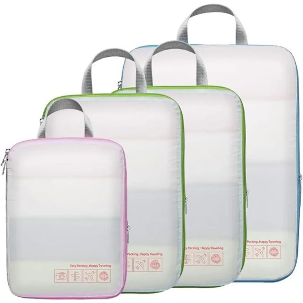 Compression Packing Cubes for Travel, Travel Bags Luggage Organizers Travel